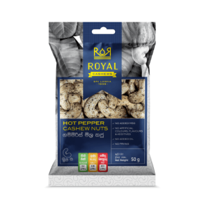 Hot Pepper Royal Cashew Nuts Pack 50g