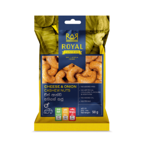 Cheese & Onion Royal Cashew Nuts Pack 50g