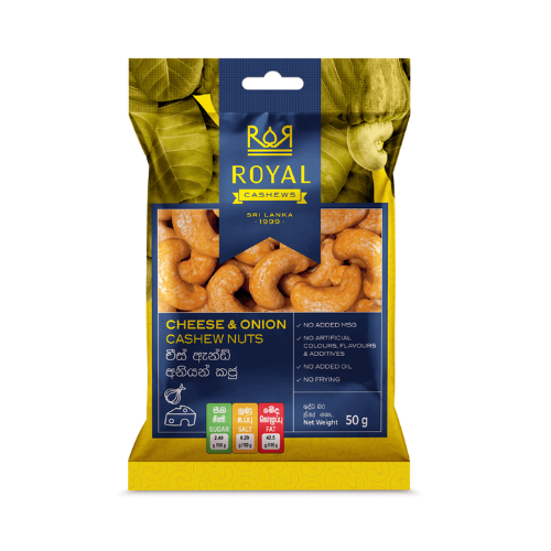 Cheese & Onion Royal Cashew 50g