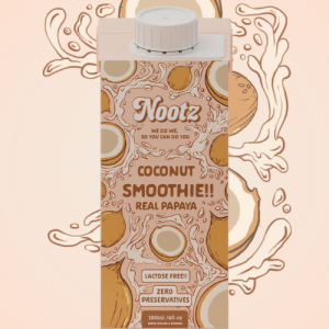 Coconut Smoothie with Real Papaya – Nootz  180ml