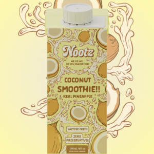 Coconut Smoothie with Real Pineapple – Nootz 180ml