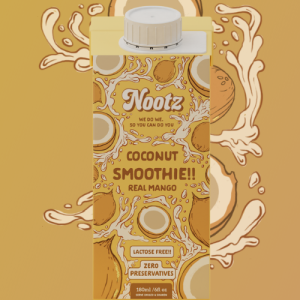 Coconut Smoothie with Real Mango – Nootz180ml