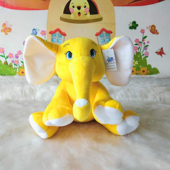 Yellow Elephant soft toys in sri lanka