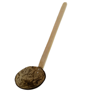 Coconut Shell Wooden Spoon Handmade for Kitchen