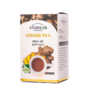 Drink Ginger Tea – Natural & Healthy Herbal Beverage (30 Tea Bags)